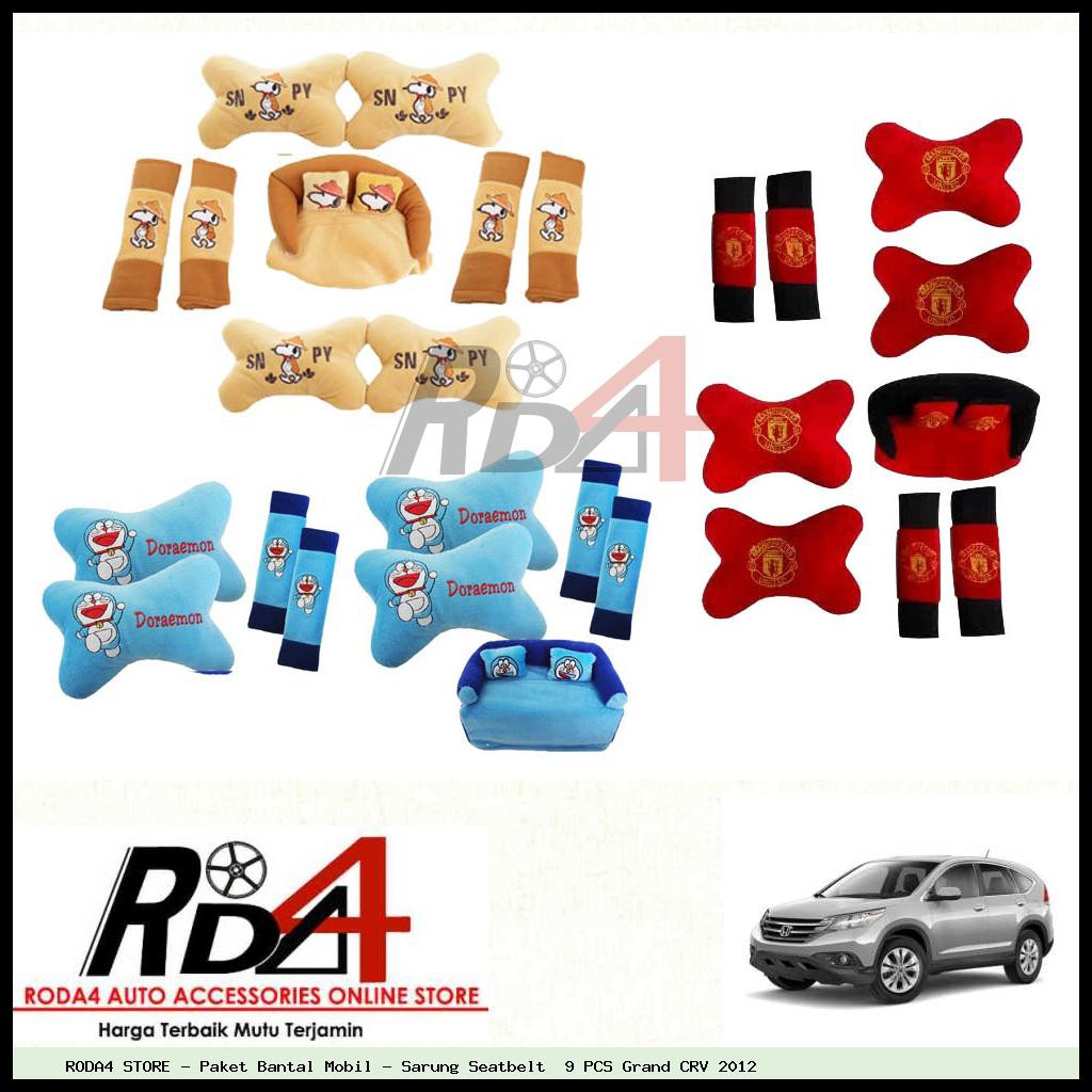 Paket Bantal Mobil - Sarung Seatbelt  9 PCS Grand CRV 2012