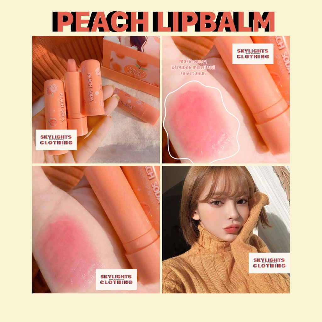 Peach Soda Lip Balm / LipBalm / LipBalm Murah / Magic Lip Balm