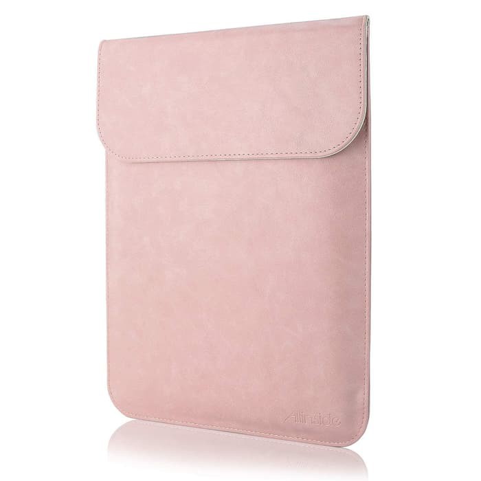 Tas Laptop Sleeve Case For Macbook Air 13'' Leather Softcase Waterproof - Pink