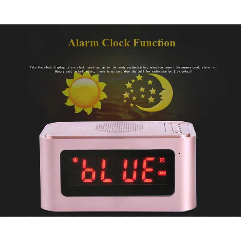 S-61 Bluetooth Speaker Alarm Clock FM Radio