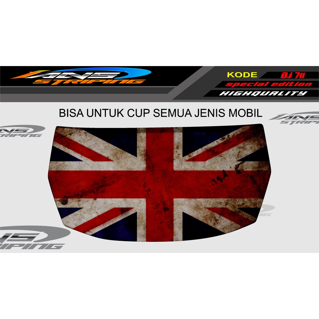 DECAL STICKER KAP MOBIL BRIO, AGYA, JAZZ, AVANZA, INOVA / DECAL STIKER CUP KAP MOBIL / STIKER KAP MESIN