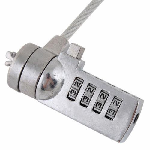 F&amp;K Kunci Pengaman Laptop Code Number Security Lock - Silver