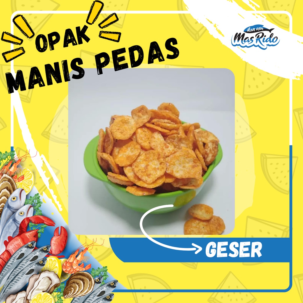 

Opak Mini Rasa Pedas Manis Gurih Renyah Keripik Opak Singkong