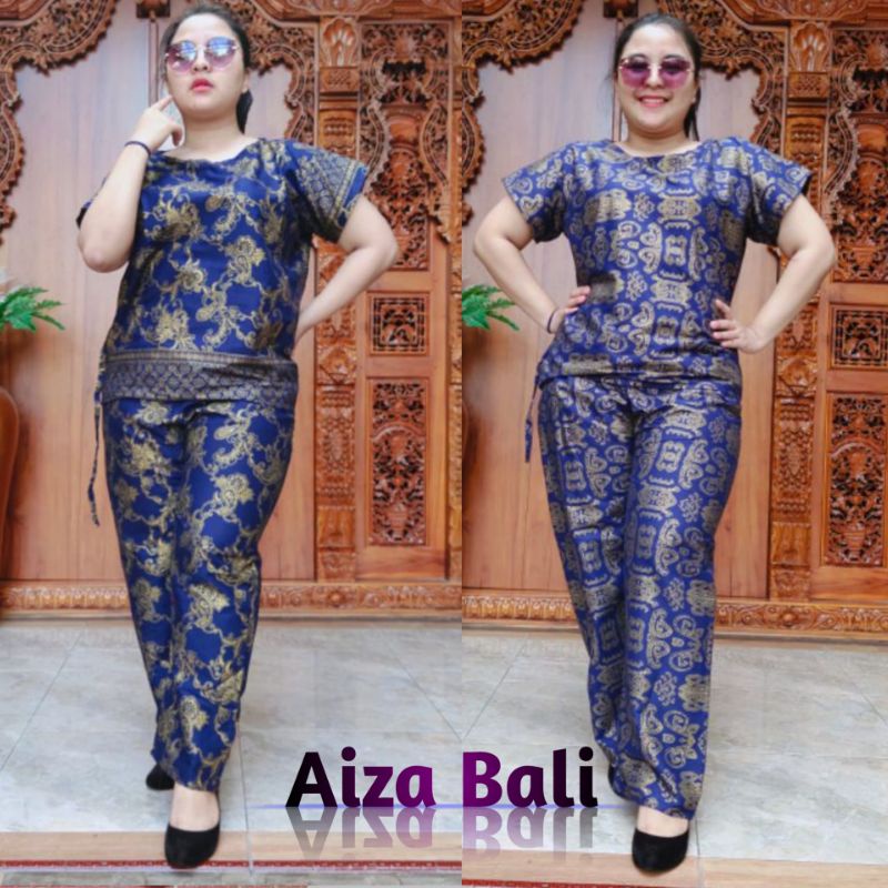 Baju Piyama Panjang Babydoll Jumbo Tie Dye Motif Batik Singer Lengan Pendek XXL Katun Super Premium 