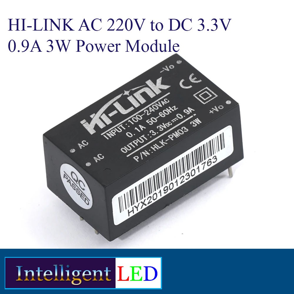 Hi-Link AC 220V to DC 3.3V 0.9A 3W Power Module