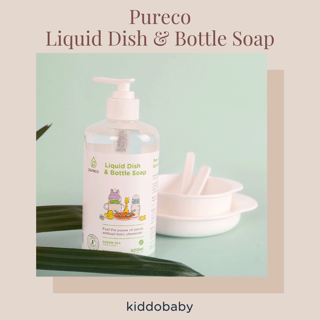 Pureco Liquid Dish &amp; Bottle Soap | Sabun Pembersih Botol