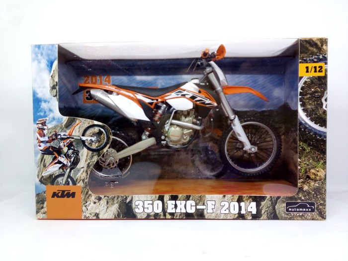 BISA COD/ BAYAR DI TEMPAT Diecast Miniatur Motor Trail - Cross KTM 350 EXC-F 2014 Replika Murah