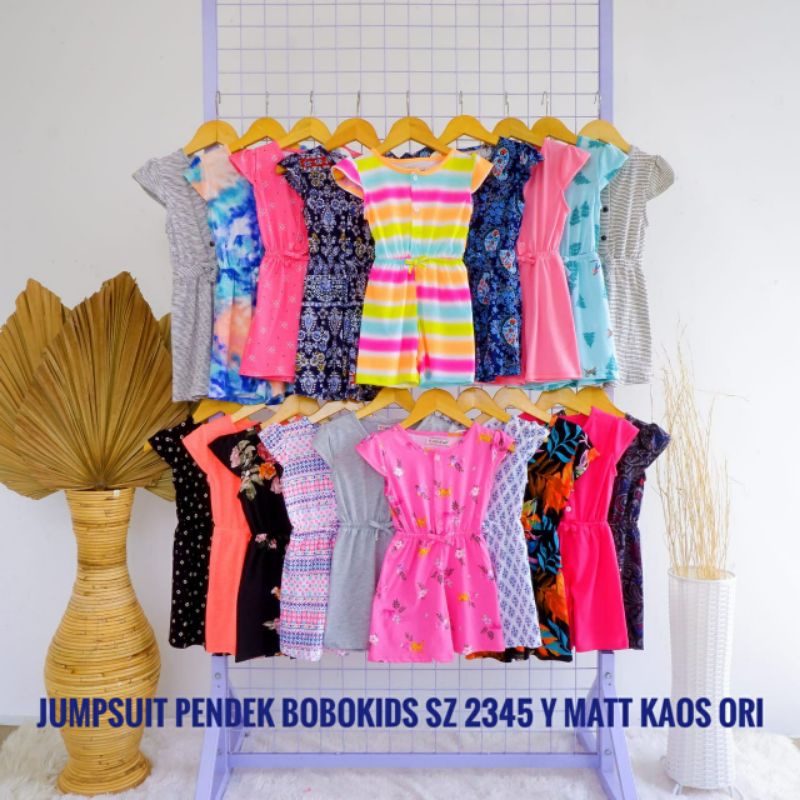 Jumsuit Anak Perempuan Pendek Bobokids Bayi-3 Tahun