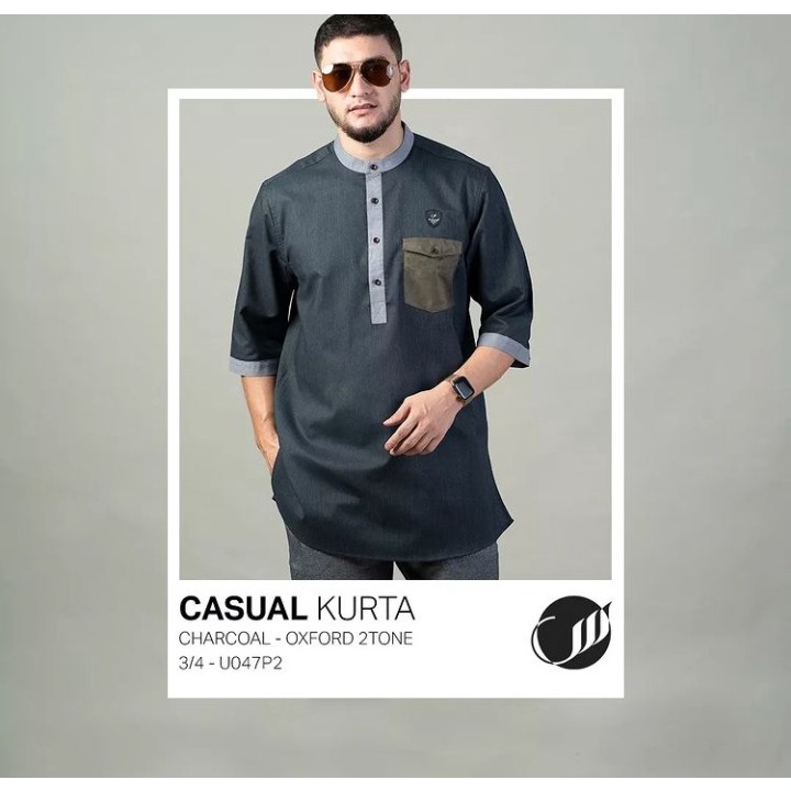 Kurta Casual Lengan 3/4  U047P Limited Edition Samase