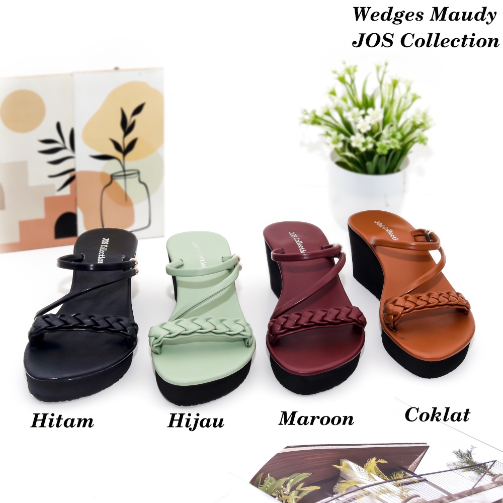 Sandal Wedges Wanita - Maudy Tinggi 7 cm by JOS Collection