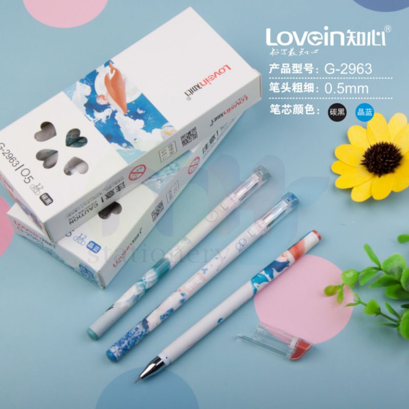 Gel Pen / Pulpen / Pena Lovein Zhi Xin / ZHIXIN / KARAKTER / LUCU / FUNCY