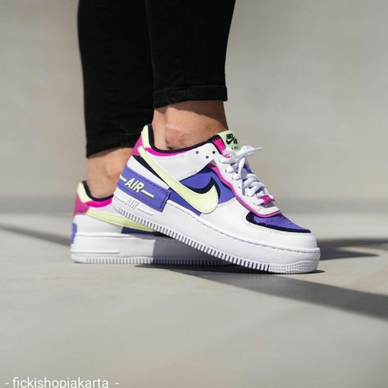 SEPATU NIKE AIR FORCE 1 SHADOW WHITE 