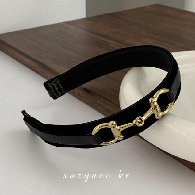 Bando Bandana Korea Wanita / Bando Polos Gold Hardware Utah