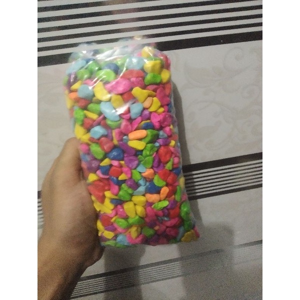 batu warna warni aquarium 1kg / baru warna warni aquascape / batu warna warni / batu taiwan