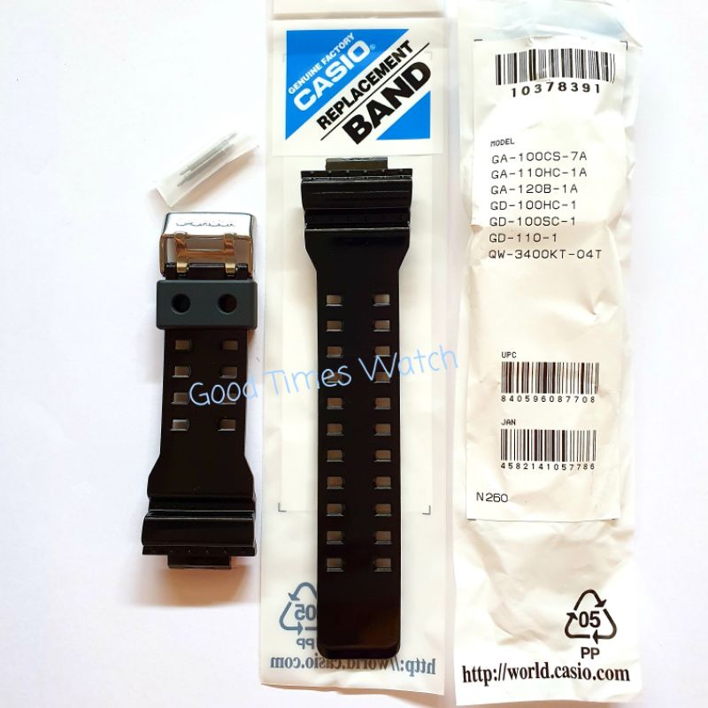 STRAP G-SHOCK GA-100CS GA-110HC GA-120B GD-100HC GD-100SC GD-110 QW-3400 Casio Original