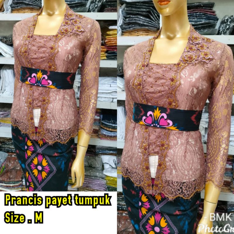 Kebaya Jadi Brokat Prancis Payet Tumpuk Terbaru Lanjutan