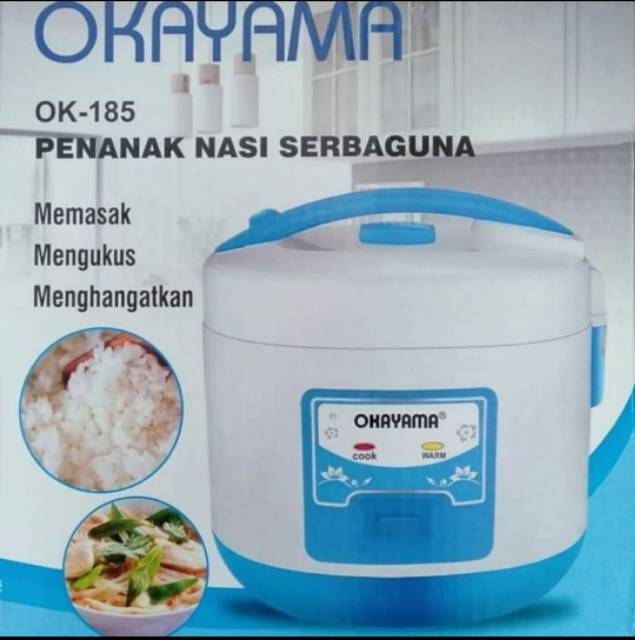 Okayama , OK-185 Magicom , Magig Com ,  Rice cooker , Menanak ,  Penanak nasi 1,8 liter