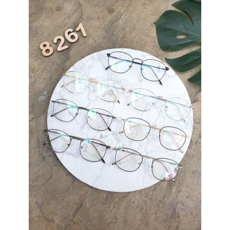 DEMODAS DG8261 Kacamata Lensa Photocromic Bluecromic Antiradiasi Blueray Minus Normal Silinder