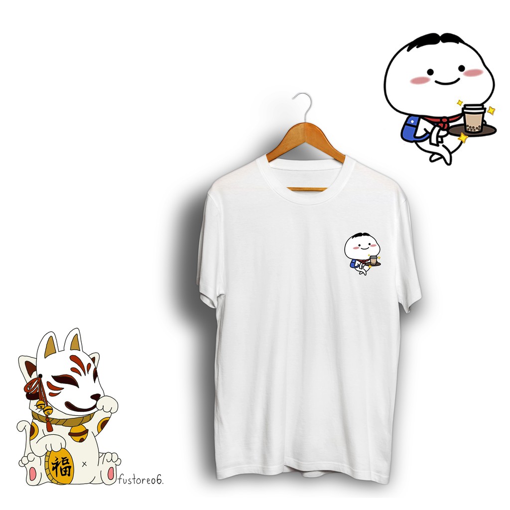 PENTOL 59 ALLSIZE OVERSIZE ANAK Quby Unyu Sekolah Bawa Tas Biru Boba Baju Kaos Premium Cotton Combed