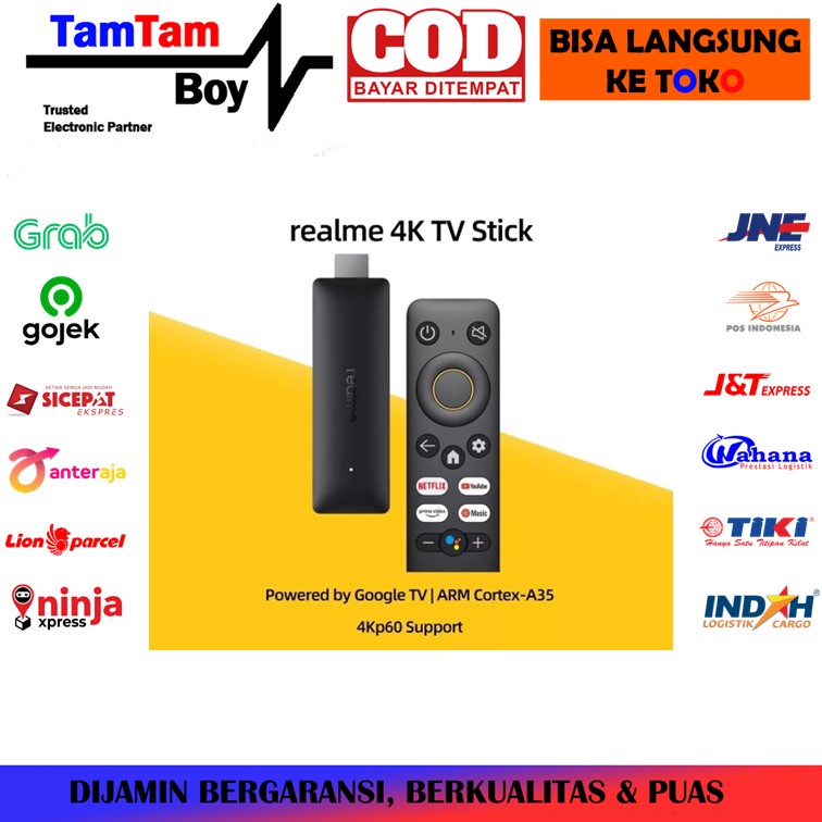 Realme TV Stick 4K Smart TV Full HD Tv Box Google Android Digital Media Player Bluetooth Steaming Mo