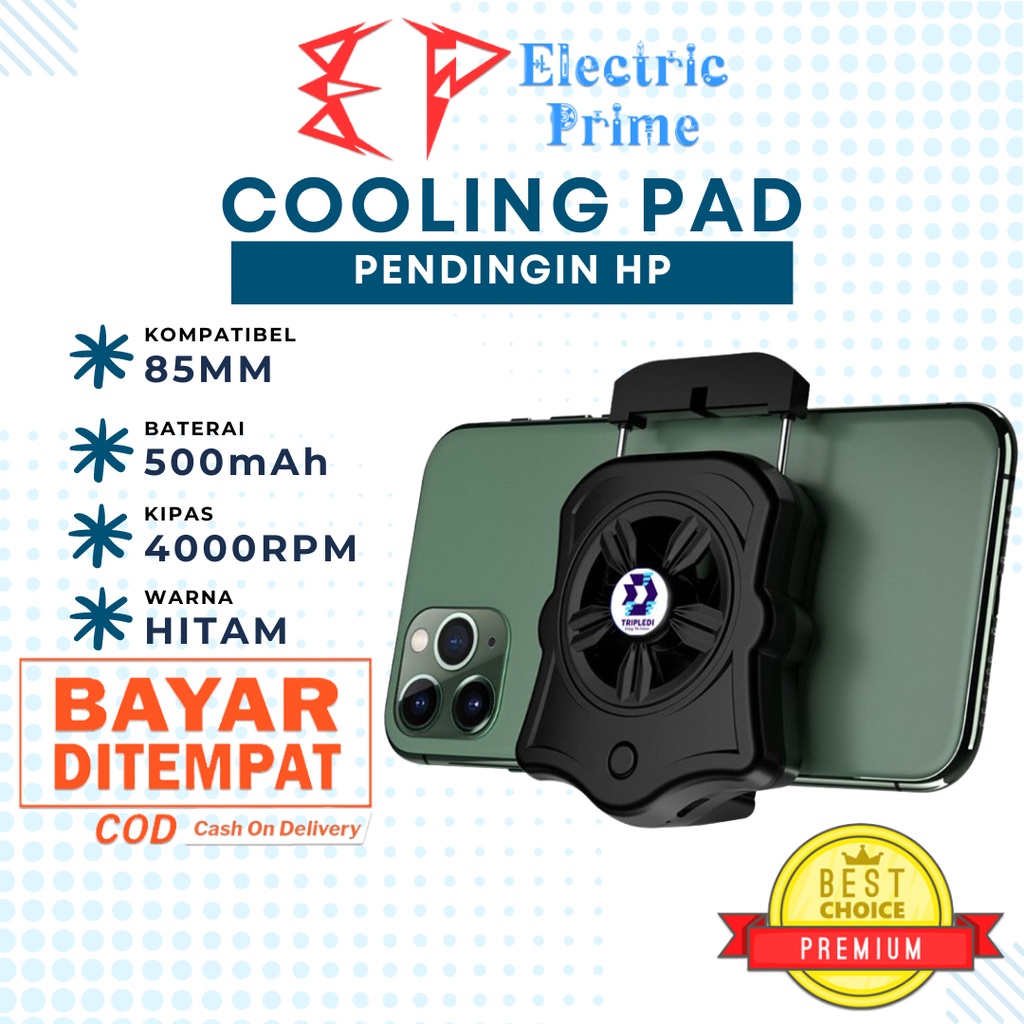 Cooling Pad Gamepad Cooler Pendingin Handphone Fan Holder Gaming Tripledi Mobile Radiator