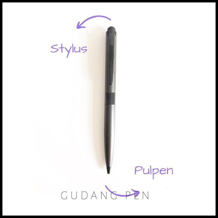 

Best Seller Pulpen Metal Stylus Matte Black + Box + Custom Nama