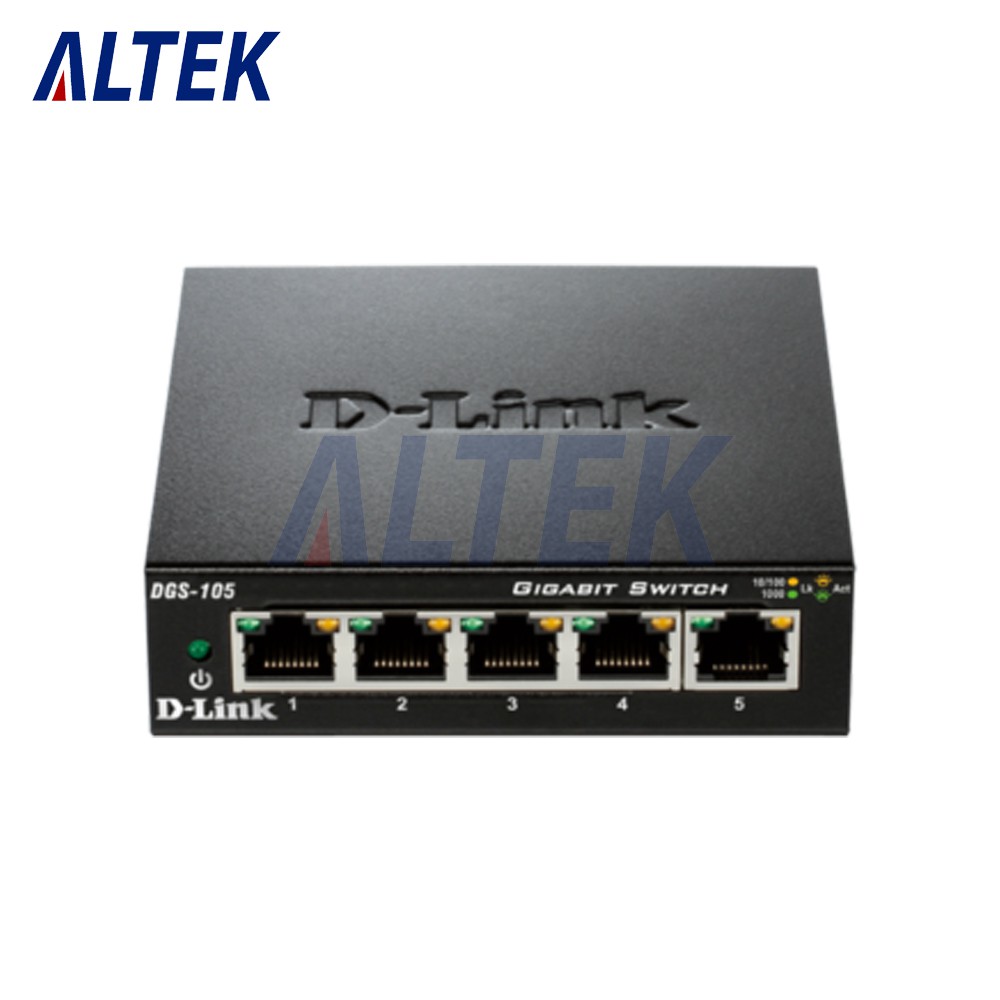D-Link DGS-105 5-Port Gigabit Desktop Switch DGS105 DLINK Baru Bagus Berkualitas - SALE