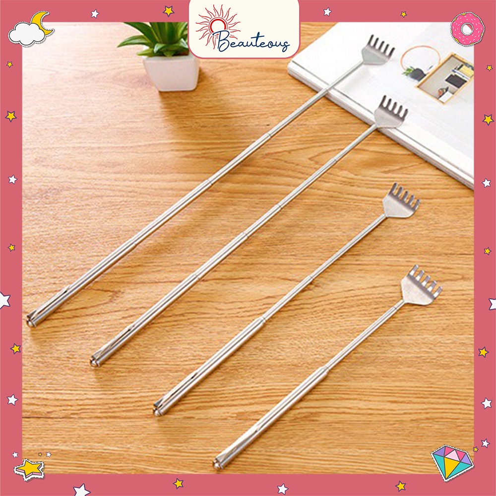 Alat Garuk Punggung Penggaruk Badan Teleskopic Extendable Back Scratcher Stainless