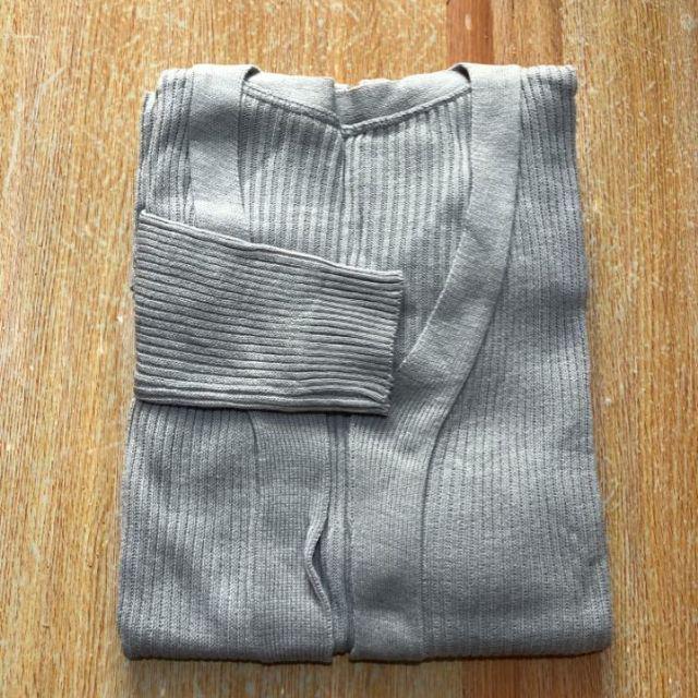 Long Cardigan / BELLE / Oversize Cardy / Atasan Long Cardy Rajut / Outwear / Kardigan Wanita-Abu Muda