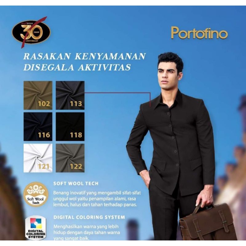 portofino maxistyle kain seragam pemda polri Kemenkumham lapas tni au