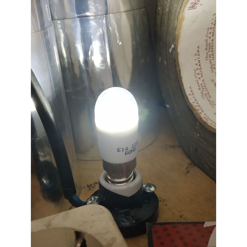 LAMPU KULKAS LED E14 CAHAYA PUTIH 220VOLT 8W