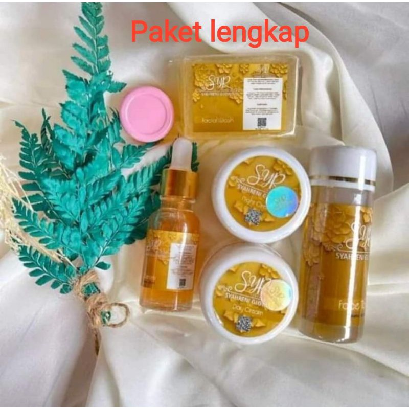BISA COD BPOM PAKET LENGKAP SYAHRENI GLOWING SYR SYAHRAENI SET ORI PREMIUM KRIM SIANG WAJAH BEAUTY-1