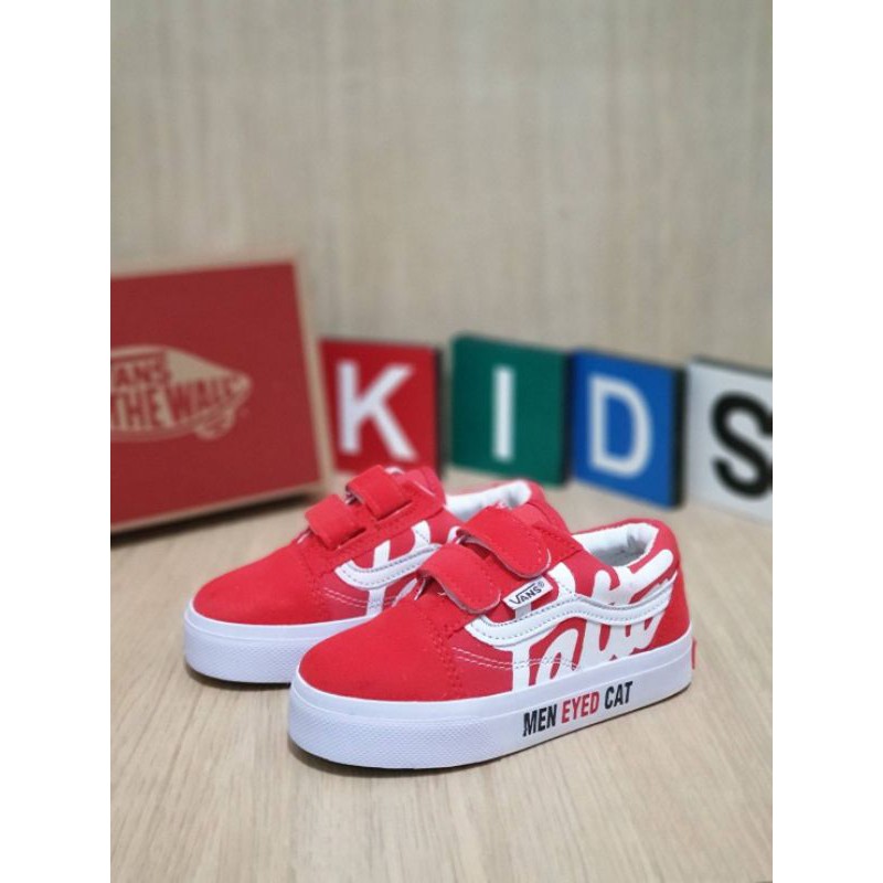 SEPATU ANAK VANS MURAH OLDSKOOL PREMIUM QUALITY VANS KIDS PATTA MEN EYED CAT