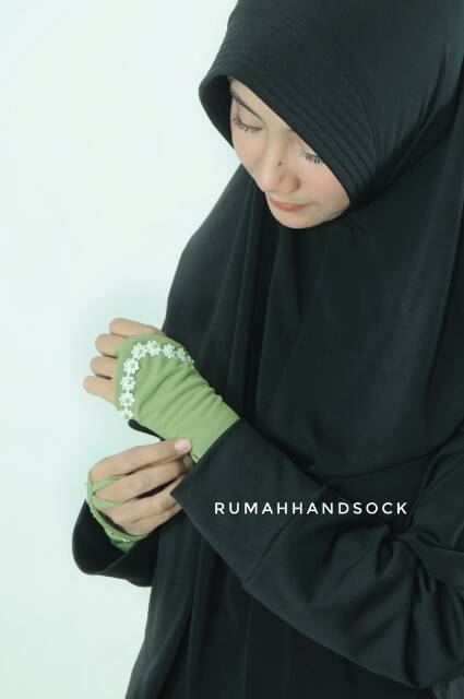 jual handsock tangan muslimah handsock ring sahla / produsen manset tangan wanita bandung