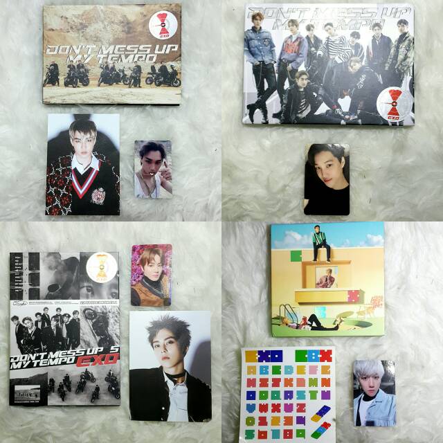 Album preloved exo tempo, exo cbx, photocard