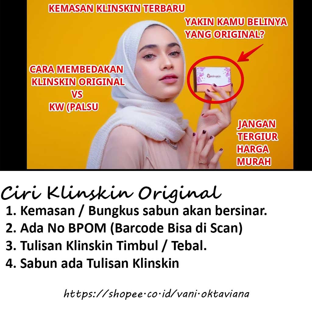 100% Original || Sabun Pemutih Badan / Sabun Pencerah Sabun Klinskin BPOM  / Klinskin Beauty Soap
