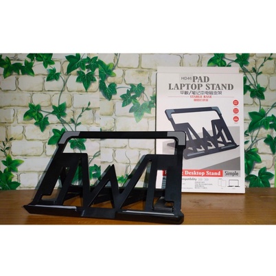 Holder Laptop Stand HD46 Ipad Stand Folding Desktop Stand HP Tatakan Laptop Portable lipat