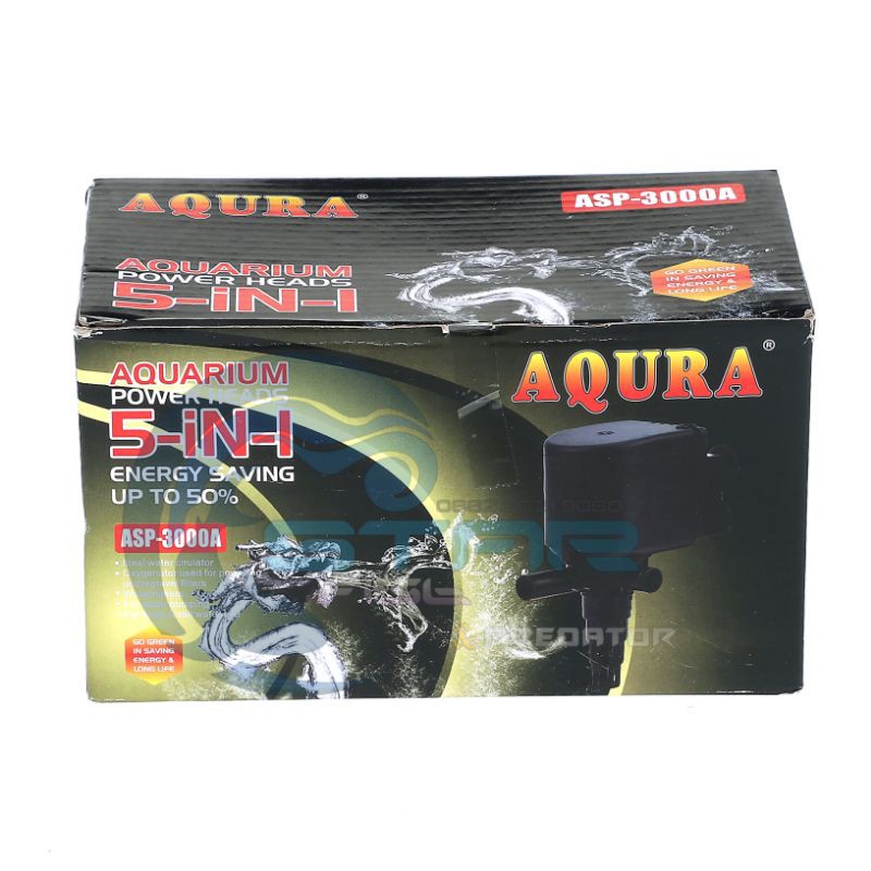 Pompa Air Celup Kolam Ikan Aquarium Aquascape AQURA ASP 3000 A 3000A 22 Watt 2 Meter 2300 Liter
