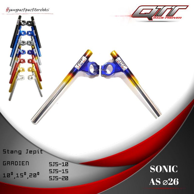 Stang QTT As 26 10° / 15° / 20° / 25° Warna Twotone / Titanium / Gold / Red / Blue / Silver / Black