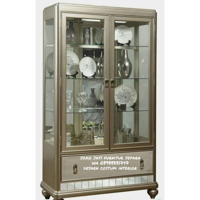 Lemari hias/lemari kaca/lemari piring