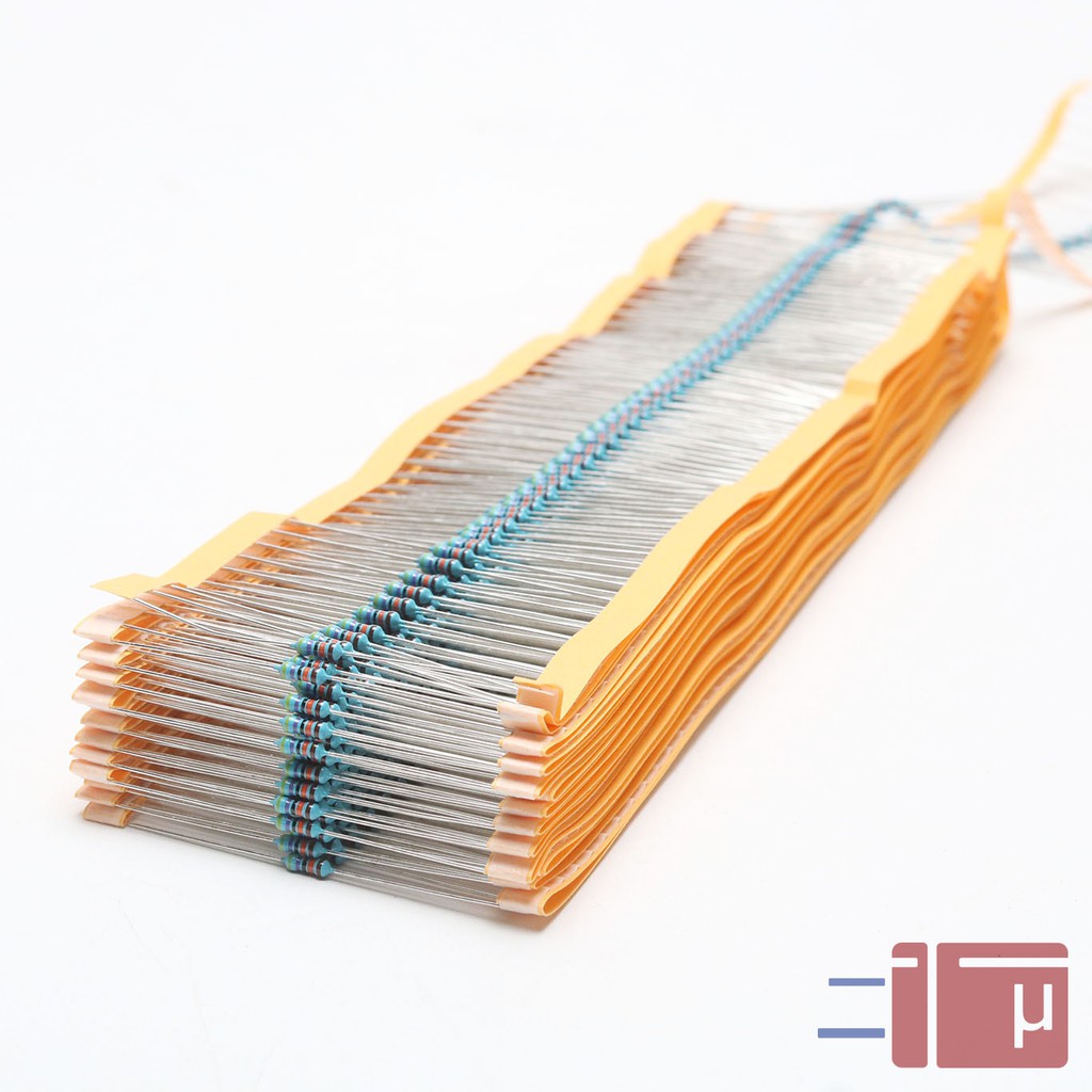 x10 Resistor 470K 1/4W Metal Film 1% Taiwan Kaki Tembaga