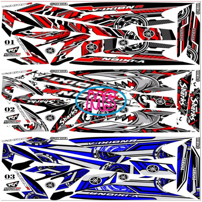 VX59 Stiker Motor Sticker Striping New Vixion 2018 / 2019 & Vixion R 2018 / 2019 Variasi
