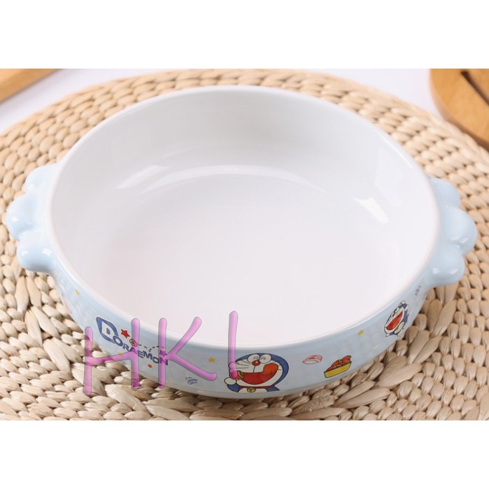 Piring Saji Keramik Bulat - Doraemon
