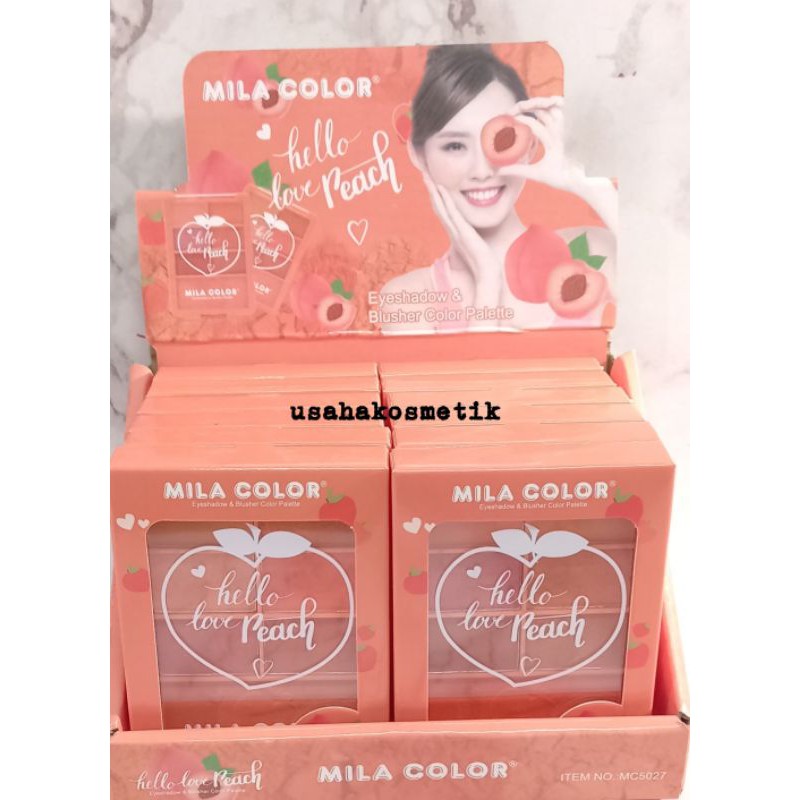 EYESHADOW &amp; BLUSH ONE THAILAND HELLO LOVE PEACH NO.794 // 841