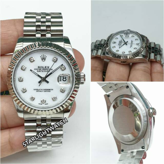 JAM TANGAN WANITA ROLEX DATEJUST AUTOMATIC MESIN SWISS
