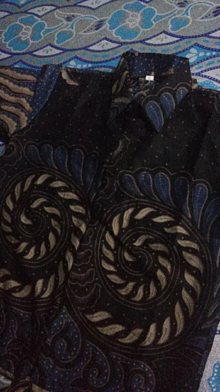 Batik Couple + Anak, Gamis Dan Kemeja Lengan Panjang Limited Edition By Batik Sumber Bahagia