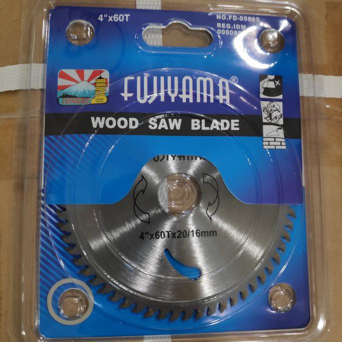 ✅Terlaris Mata Gerinda Kayu 4 Inch Fujiyama 60T Wood Saw Blade