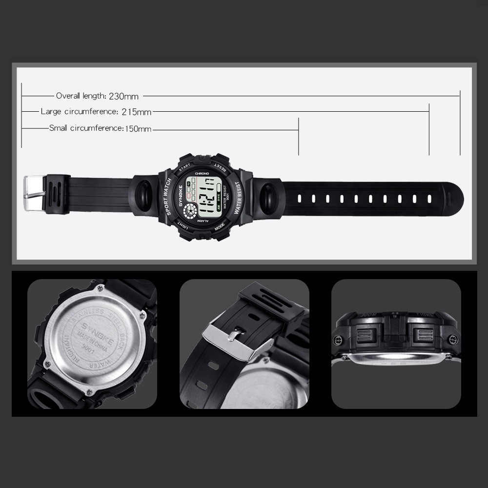 Jam Tangan Digital Anak Pria Cowok Cewek SYNOKE ORIGINAL Water resist