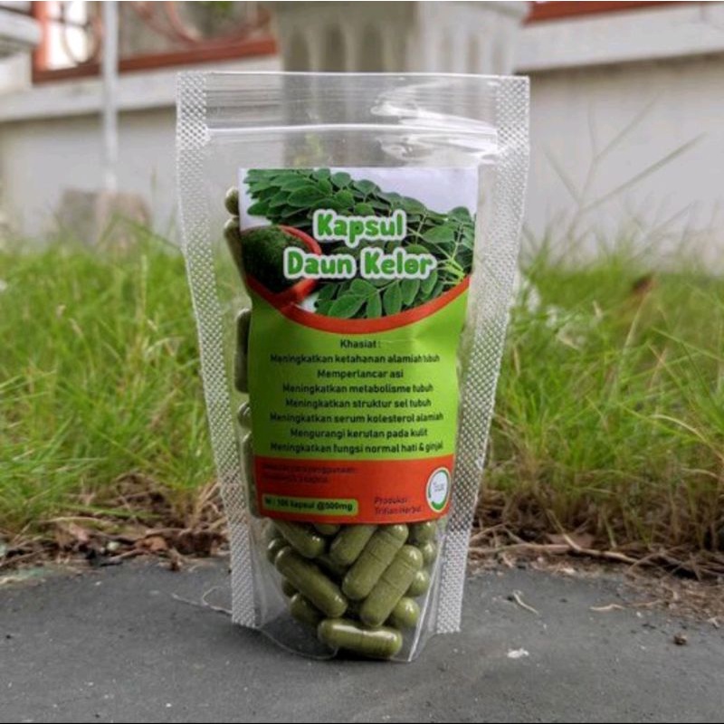 

Kapsul bubuk daun kelor curah obat herbal isi 100 pcs