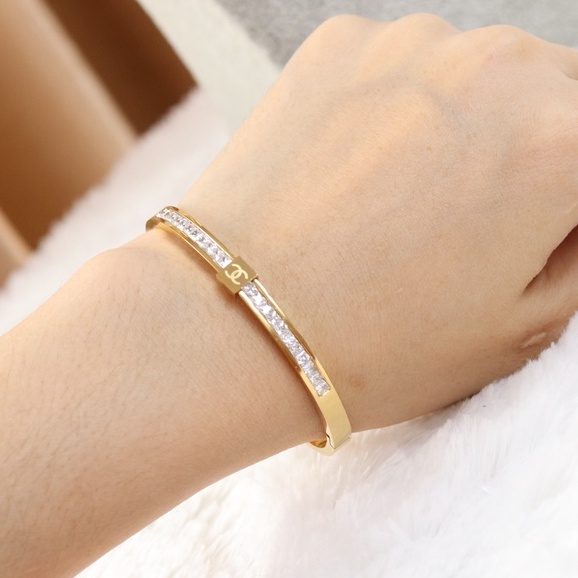 Accesoris Fashion Gelang Chanel Stainlees Steel Super Premium